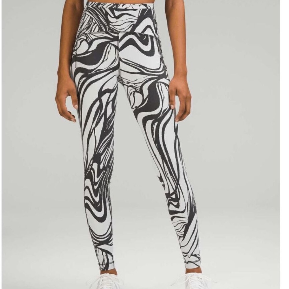 Lululemon Swift Speed High Rise Leggings Tights Jacquard Size 0